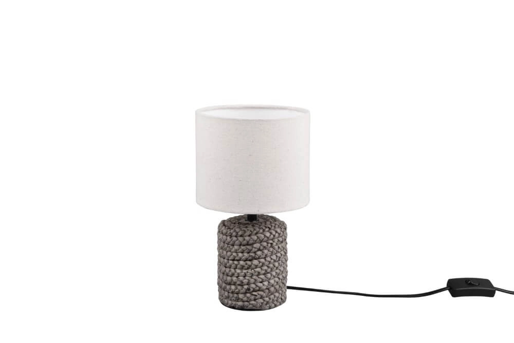 Tischlampe Mala 26 cm Rattan mit Creme Trio 4017807506839