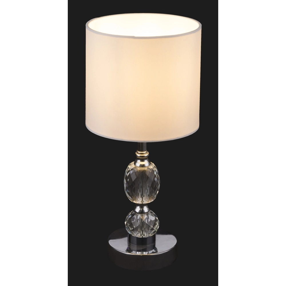 Klassische Tischlampe Bronn Chrom 47cm Globo 9007371382361