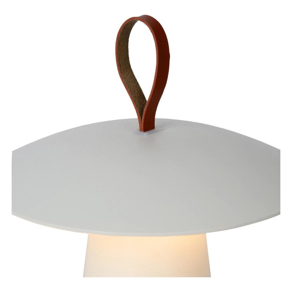Weiße Tischlampe La Donna Wiederaufladbare Geräte Lucide 5411212271778