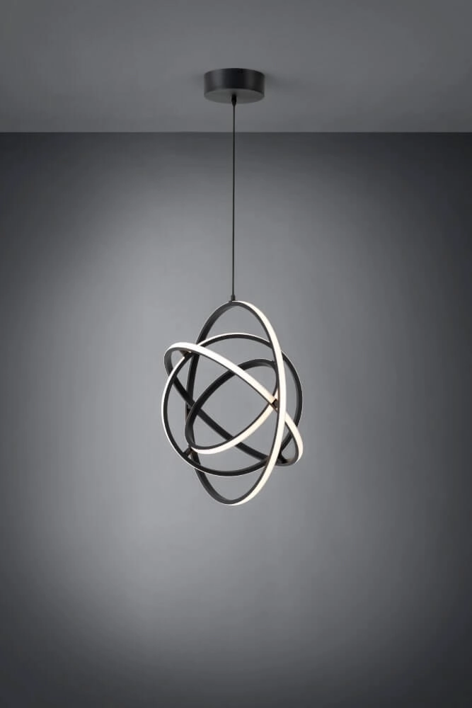 Schwarze Hängelampe Retornio Ø 58cm Stars of Light 9002759398934