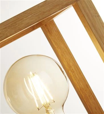 Tischlampe Holz Square Searchlight 5053423190402