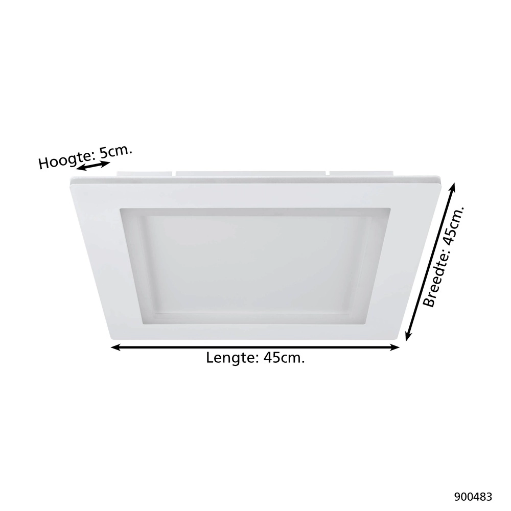 Zigbee-Deckenlampe Padrogiano-Z 45x45 cm Eglo 9008606244188