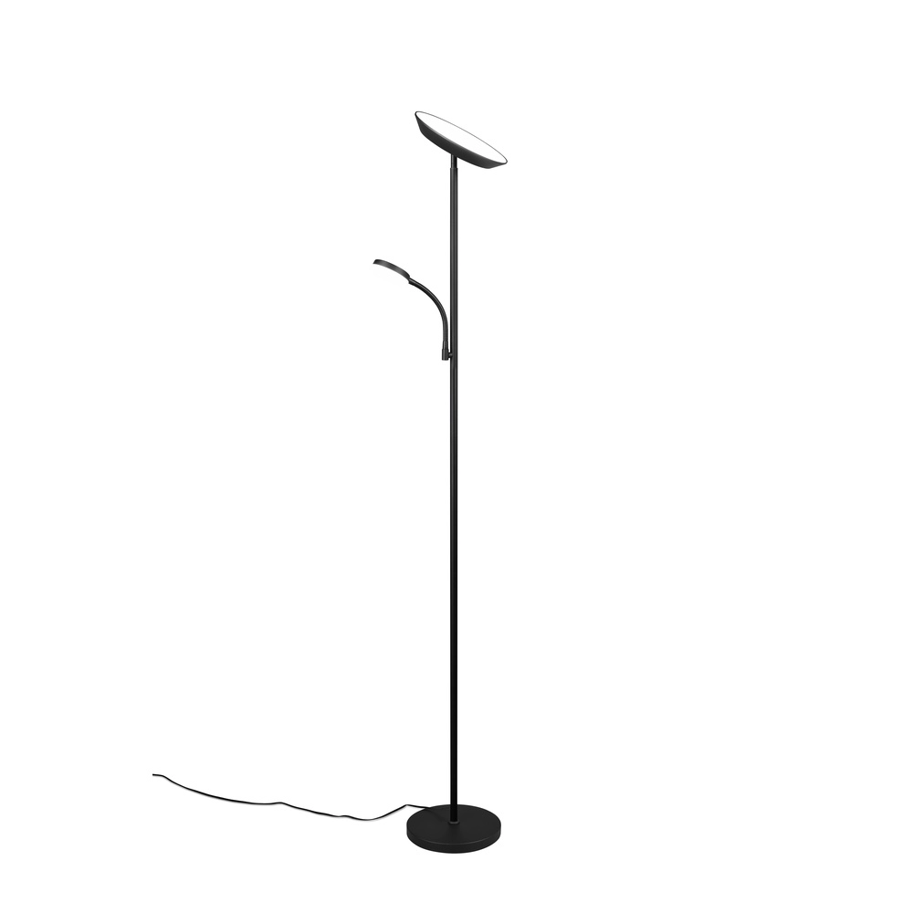 Stehlampe Specter schwarz mit Leselampe Trio 4017807612288