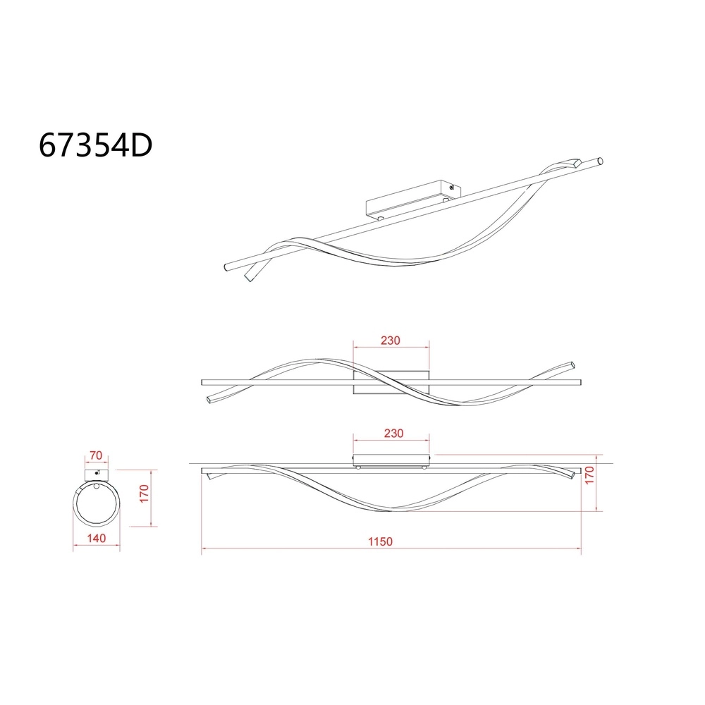 Design-Deckenlampe Watkins Schwarz Globo 9007371531745