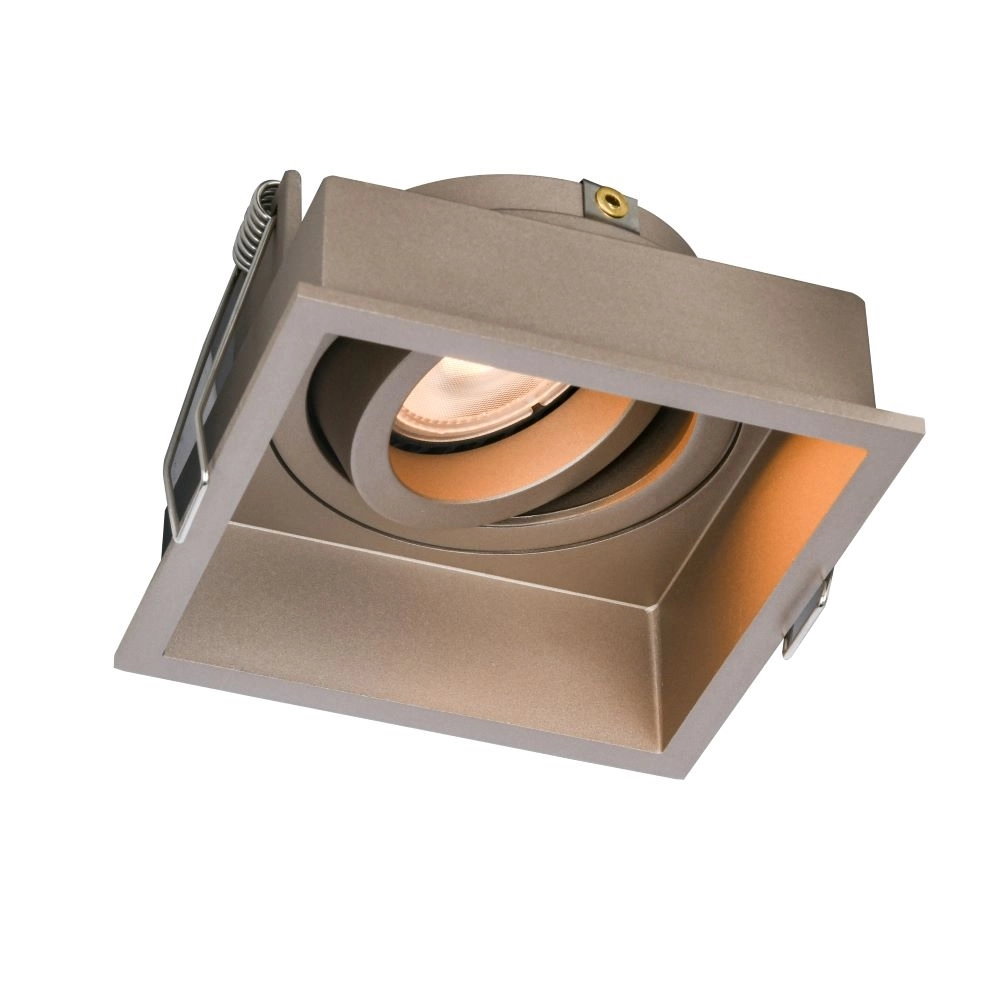 Quadratischer Einbaustrahler Rex Champagner