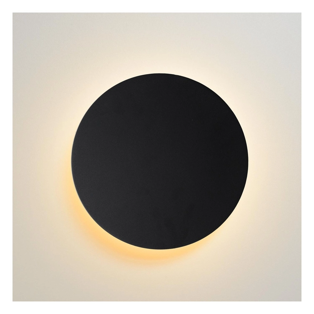Design-Wandlampe Eklyps Led Ø 15 cm schwarz Lucide 5411212460684