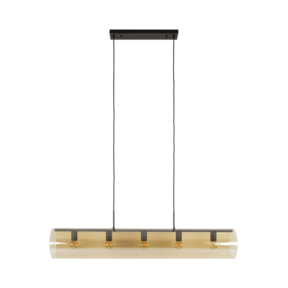 Glas-Pendellampe Tube 120 cm – bernsteinfarbenes Glas Lyora 8716803511774
