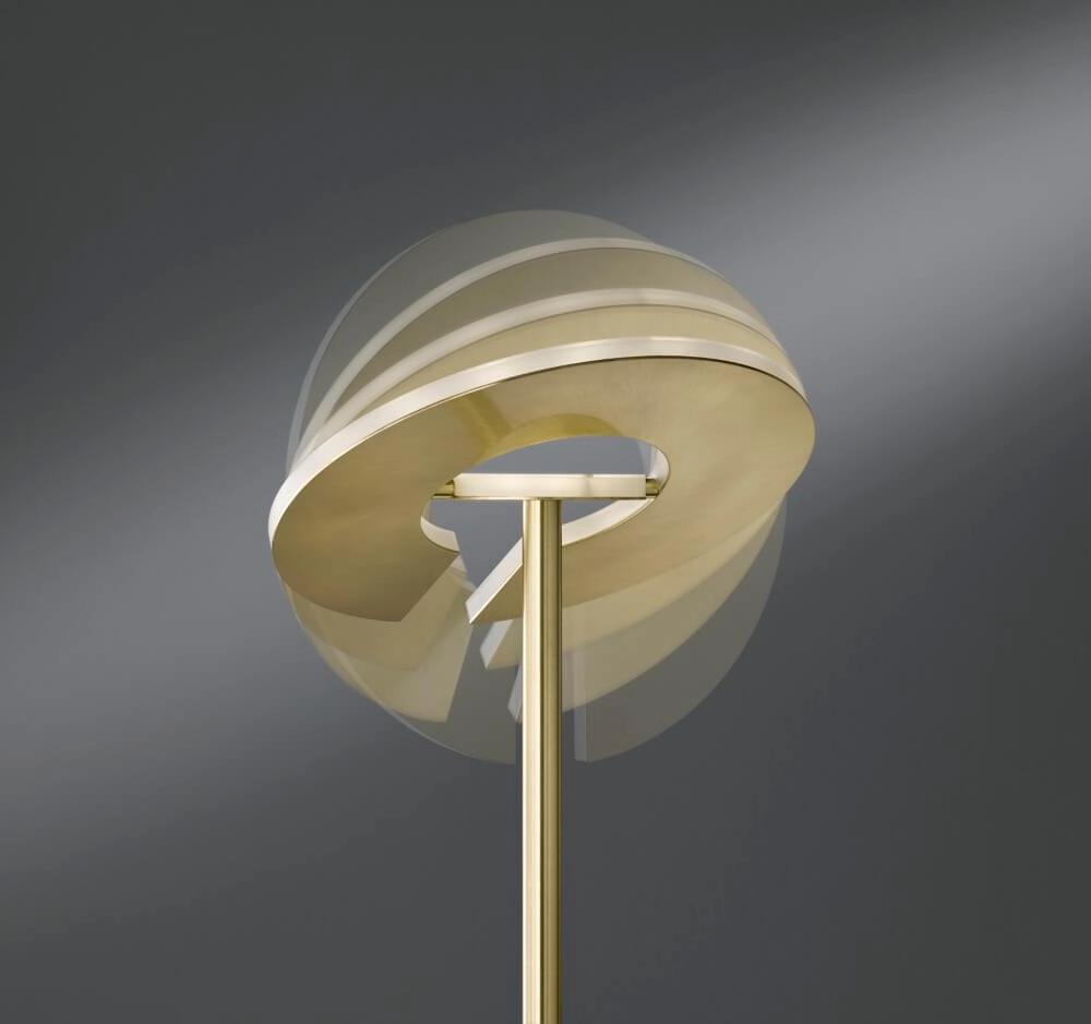 Goldene LED-Leselampe Dent Fischer & Honsel 4003694403160