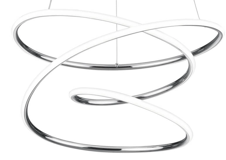 LED-Hängelampe Bologna Chrom Trio 4017807525649