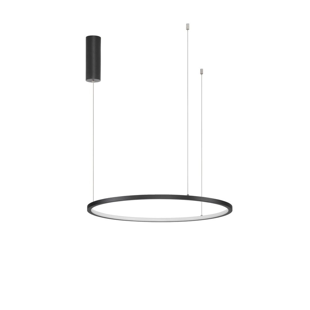 Runde Pendelleuchte Tarquin schwarz Ø 60cm Lyora 5212017438263