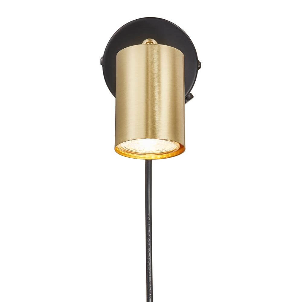 Goldene Wandleuchte Explore gerippt Nordlux 5704924011610