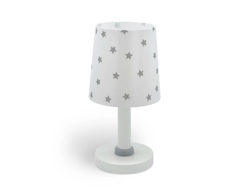 Kinderzimmer-Tischlampe Star Light sanftes Grau