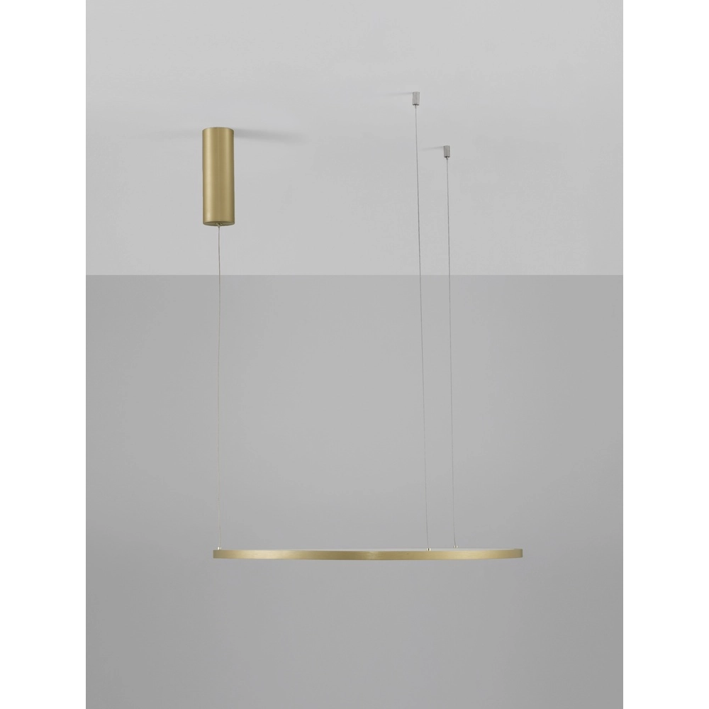 Runde Pendelleuchte Tarquin gold Ø 60cm Lyora 5212017438270