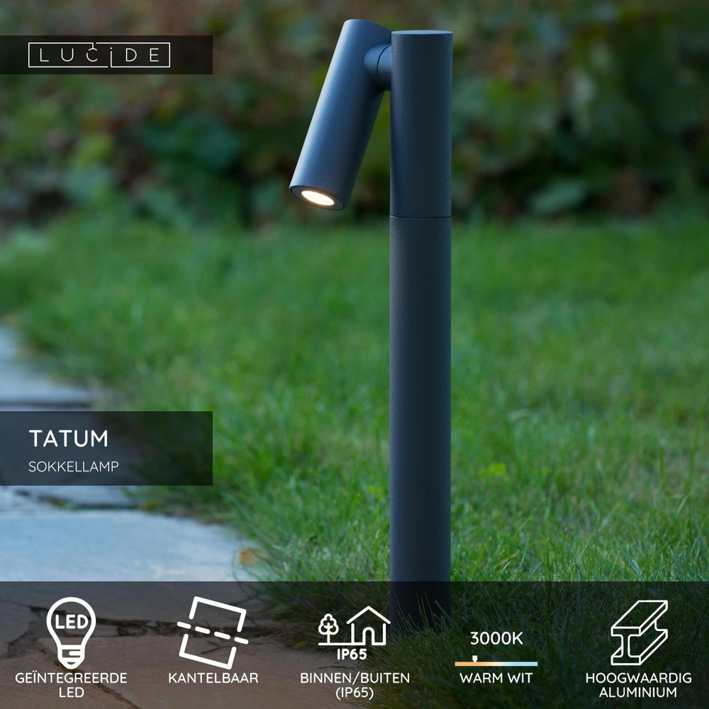 Gartenlampe Tatum Anthrazit Lucide 5411212271679
