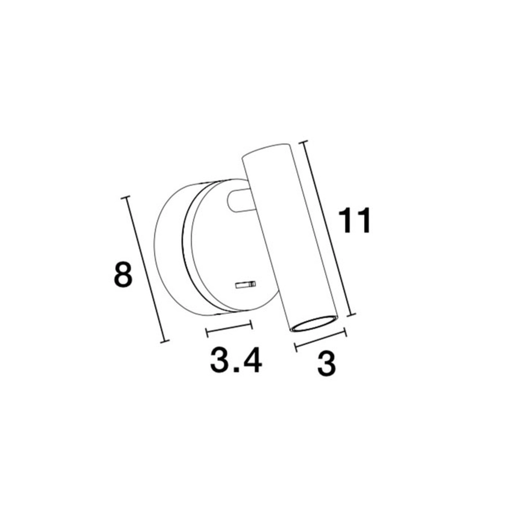 Wandstrahler Clip Gold Lyora 5212017417961