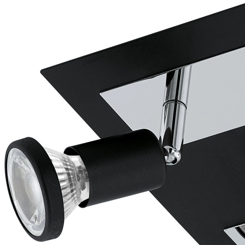 LED-Deckenspot Sarria 4-Licht-Schwarz Eglo 9002759949662