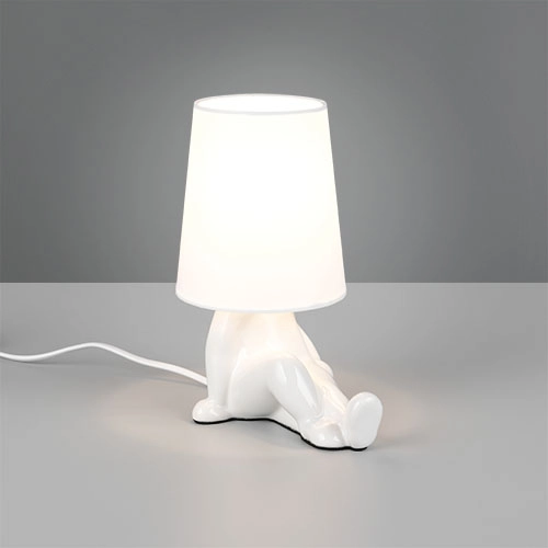 Tischlampe Huma Weiß