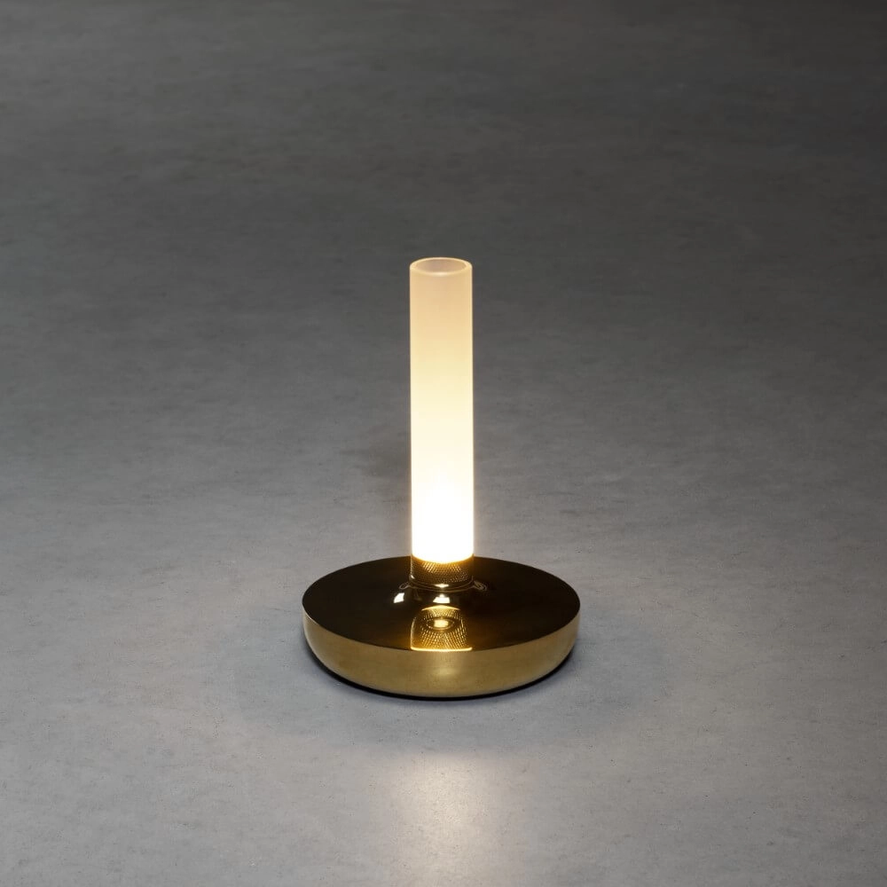 Wiederaufladbare Tischlampe Biarritz Messing KonstSmide 7318308278032