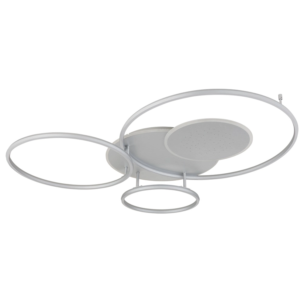 Silbergraue Deckenlampe Johnson Moderne Zeit Globo 9007371580552