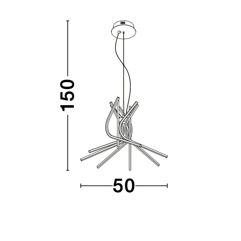 Design-Pendelleuchte Narvi S schwarz Ø 50cm Lyora 5212017424204