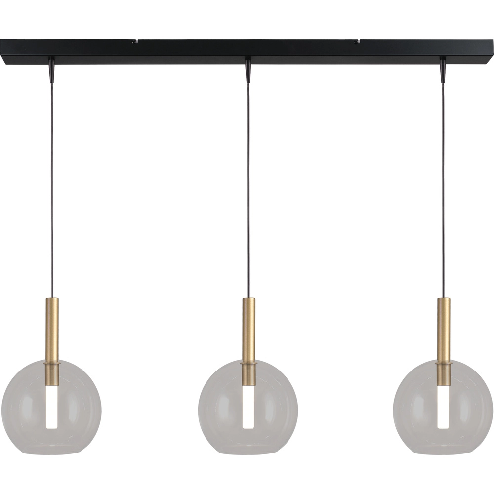 3L Pendellampe Ø 17cm Lido Ball Gold mit klarem Glas Masterlight 8718121342313