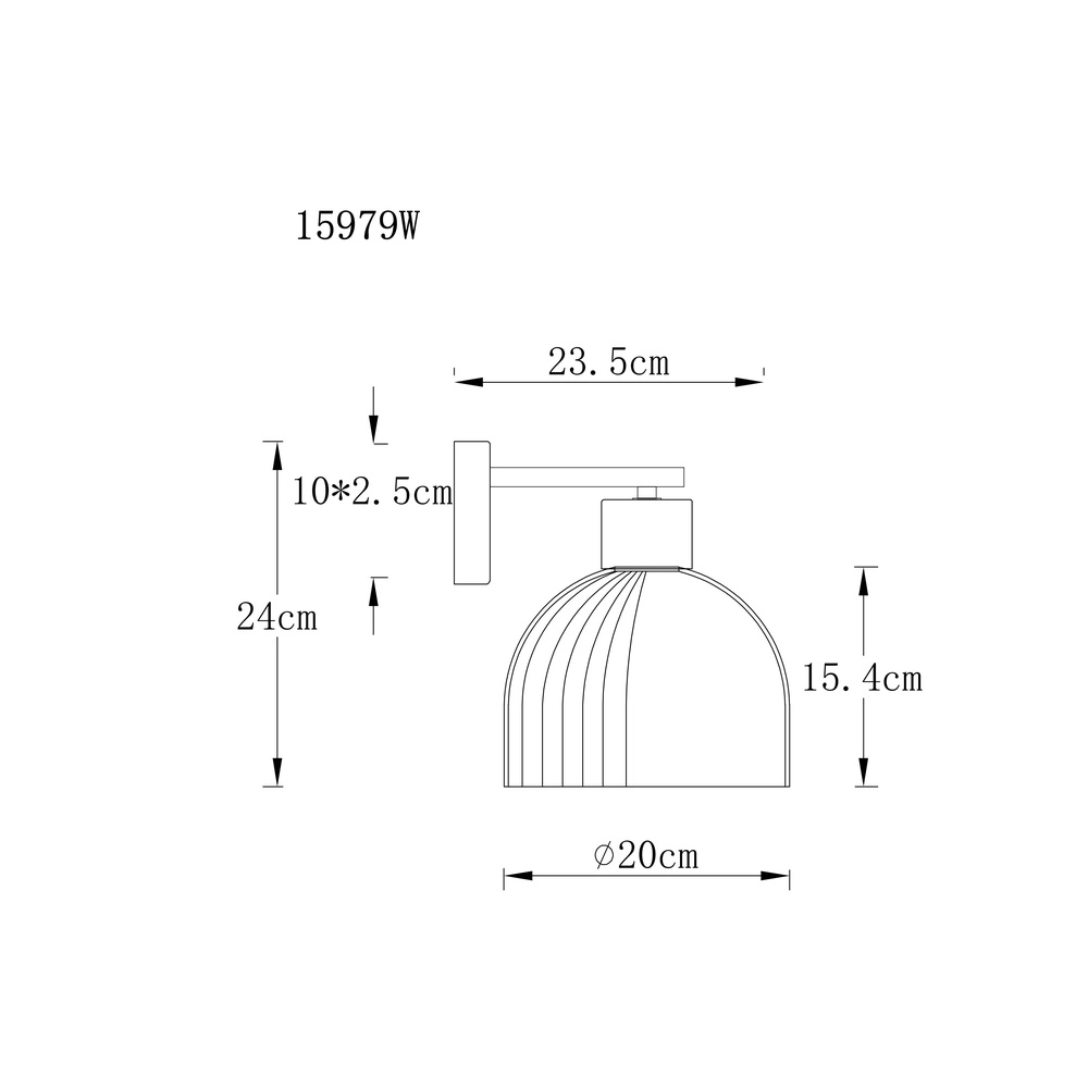 Wandlampe Swanson Schwarz Globo 9007371586646