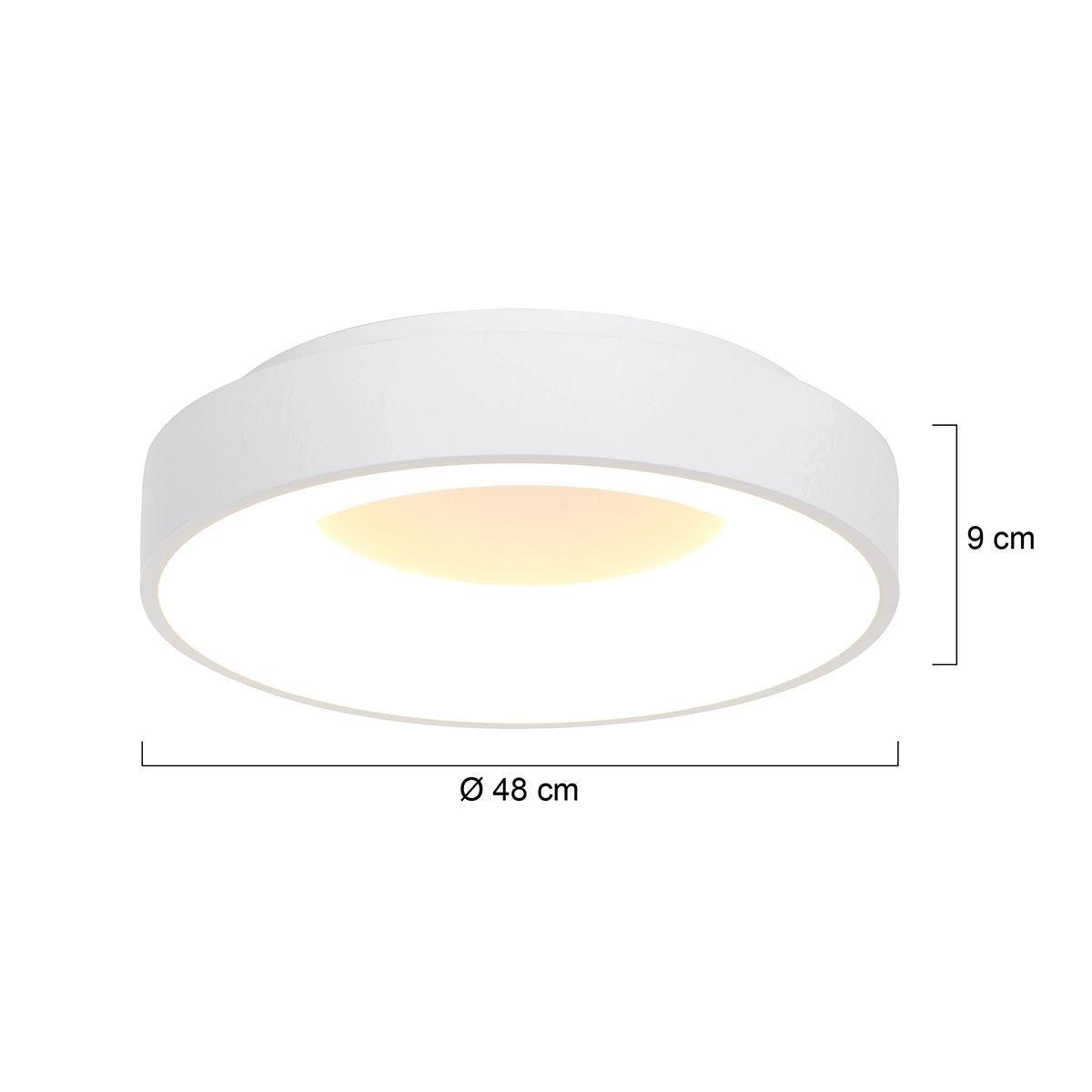 Deckenleuchte Ringlede Ø 48 cm weiß Steinhauer 8712746131253