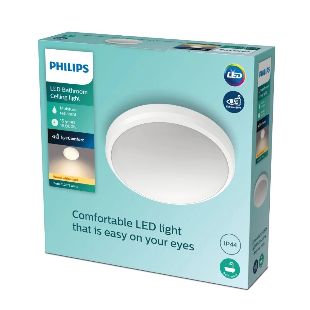 Weiße Deckenleuchte Doris Ø 22,5 cm Philips 8718699758783