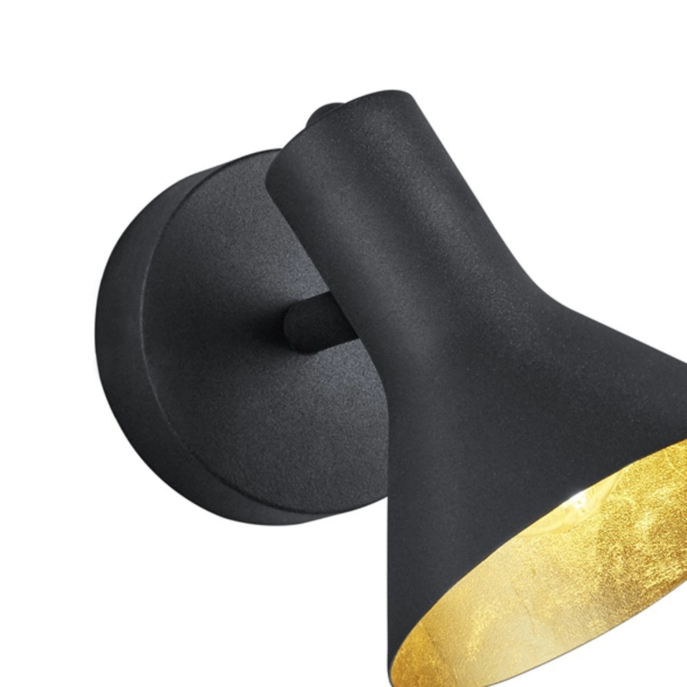 Deckenstrahler Nina schwarz mit gold Trio 4017807298840