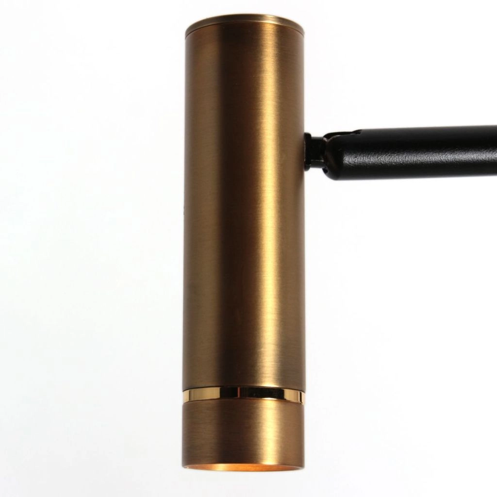 Stehlampe 2-Leuchten Lumo Schwarz mit Gold Steinhauer 8712746184662