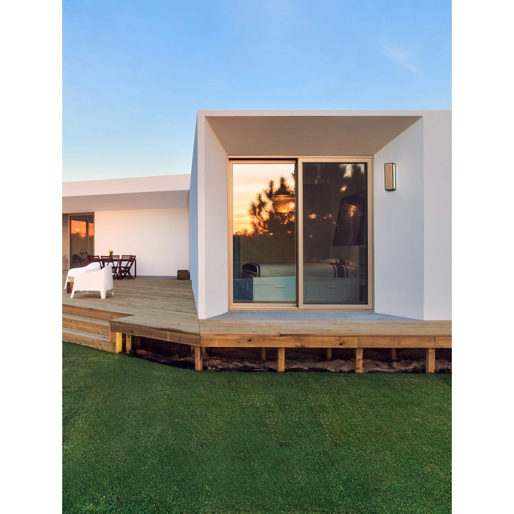 Wandleuchte Astral anthrazit mit Holz Lyora 5212017449948