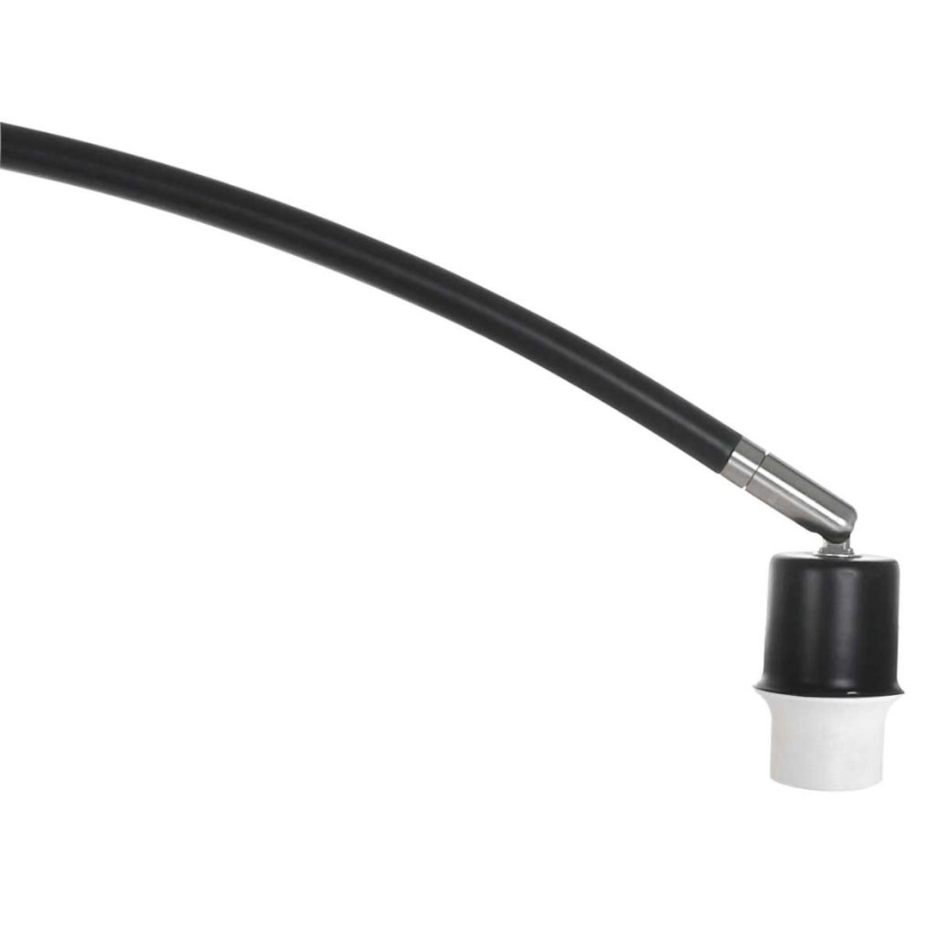 Bogenlampen-Schwarz Solva mit Bambusschatten Ø60 cm Steinhauer 8712746182620