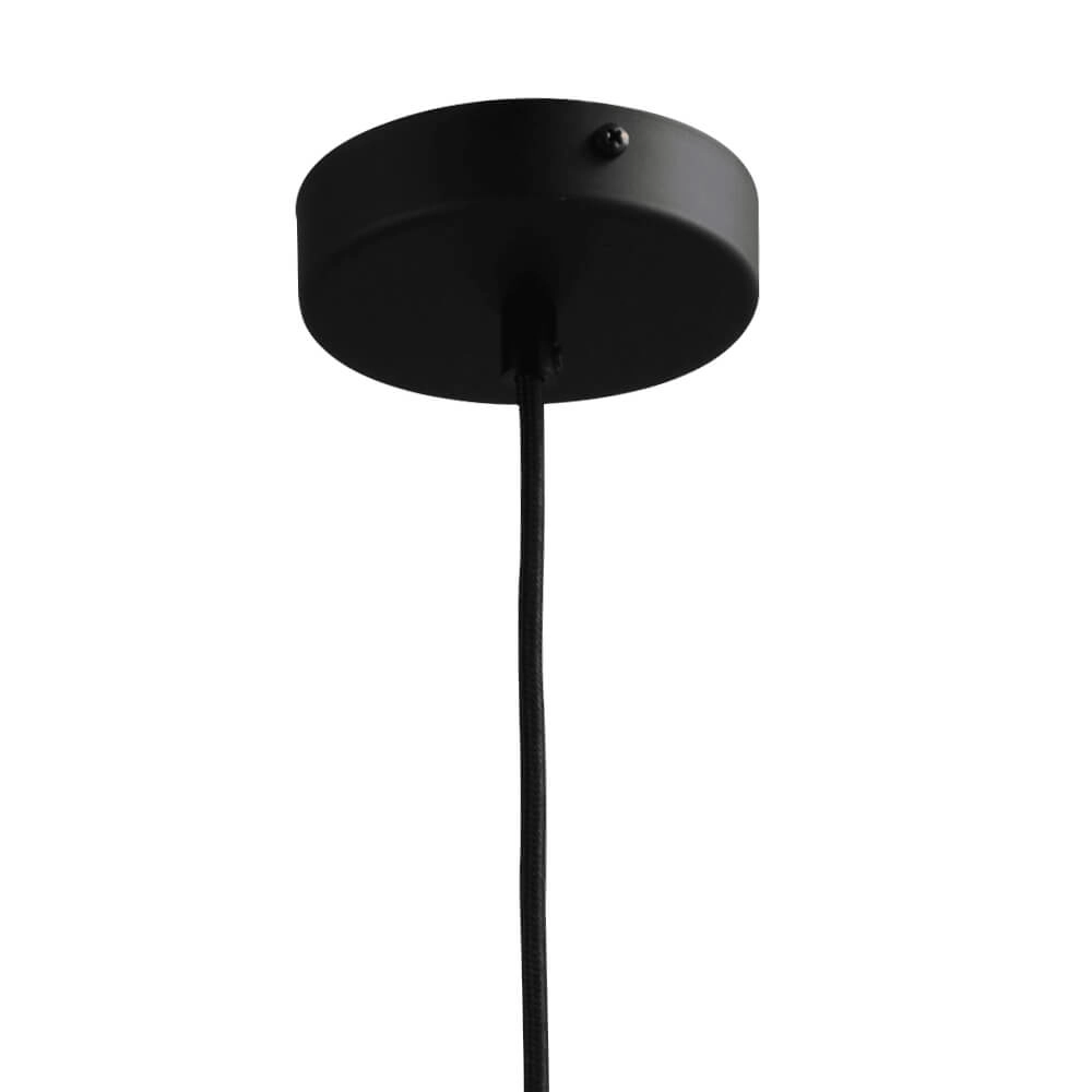 Hängelampe Ø 30cm Bella 2 Schwarz mit goldenem Glas Masterlight 8718121334318