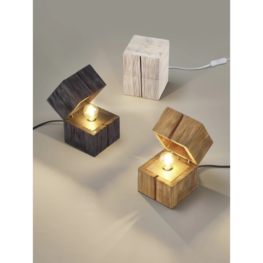 Tischlampe Treasure Holz Trio 4017807599985