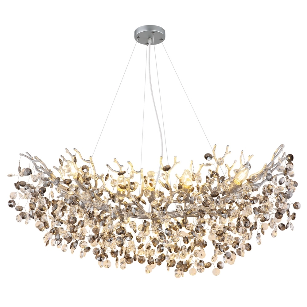 Pendellampe Queena Silbergrau 100cm Globo 9007371531691