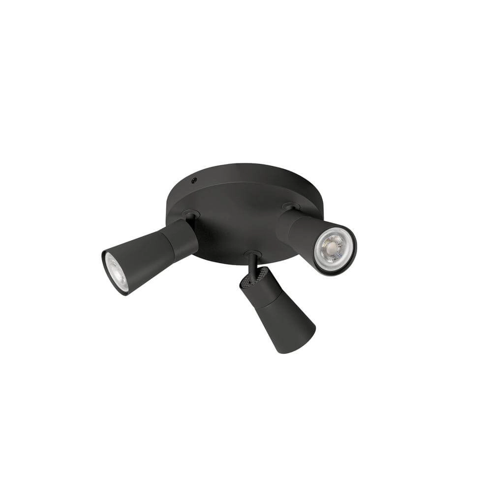 Runder Scheinwerfer Puri 2.0 Cone schwarz 3-flammig SLV 4024163293907