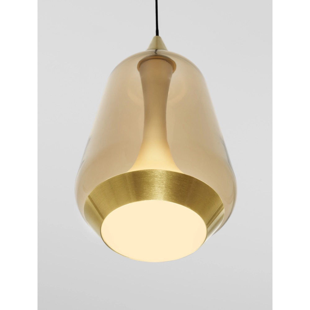 Design-Pendelleuchte Alish 1-flammiges Braunglas Lyora 5212017477699