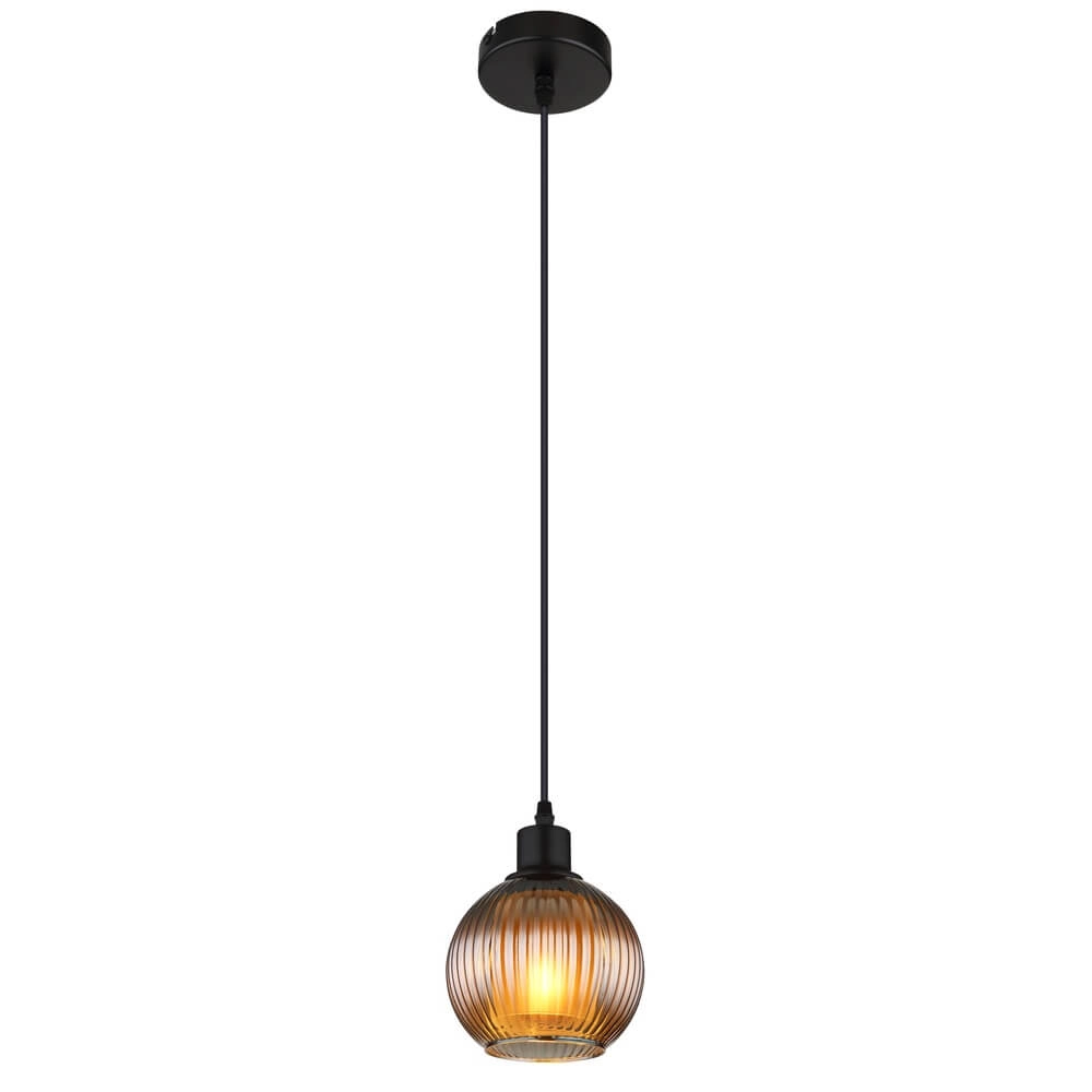Pendelleuchte Zumba Rauchglas Ø 15cm