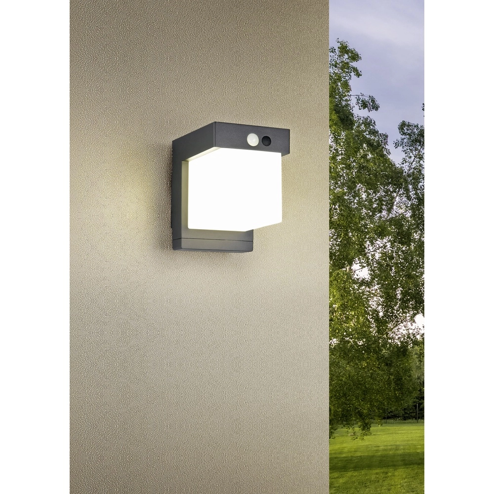 Design-Wandleuchte Colombo Schwarz mit Sensor Trio 4017807647983