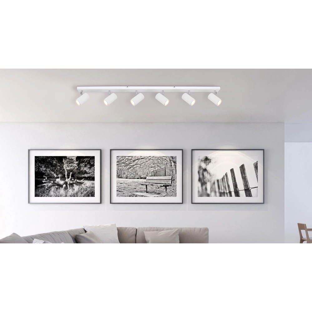 Deckenlampe 6-Licht Robby Weiß Globo 9007371439591