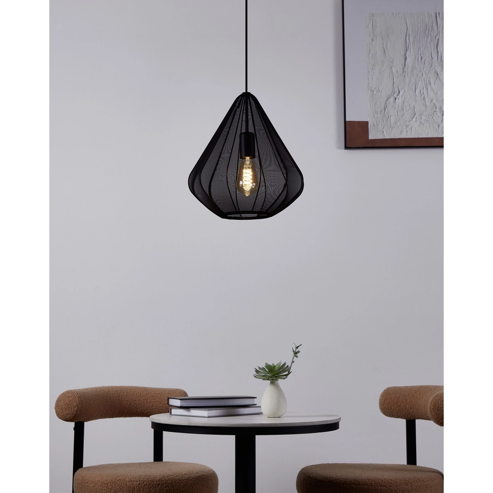 Pendellampe Ø 33 cm Dolwen Schwarz - Japandi Eglo 9002759439941