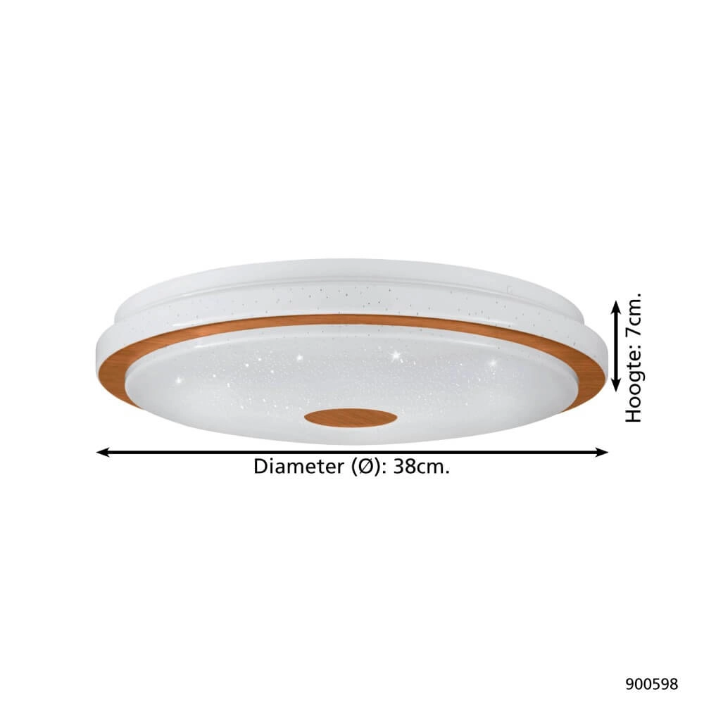 LED-Deckenleuchte Lanciano 1 Ø 38cm Eglo 9008606244973