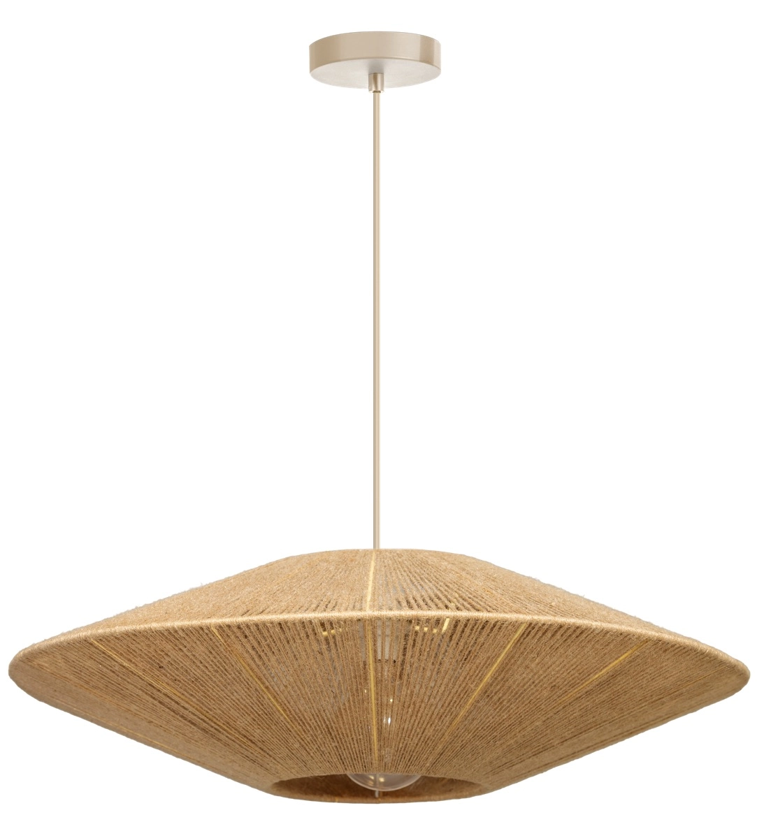 Rattan-Pendellampe Milou Ø 65cm