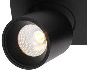 Doppelter LED-Strahler Laguna 2-flammig schwarz Artdelight 8719831734184