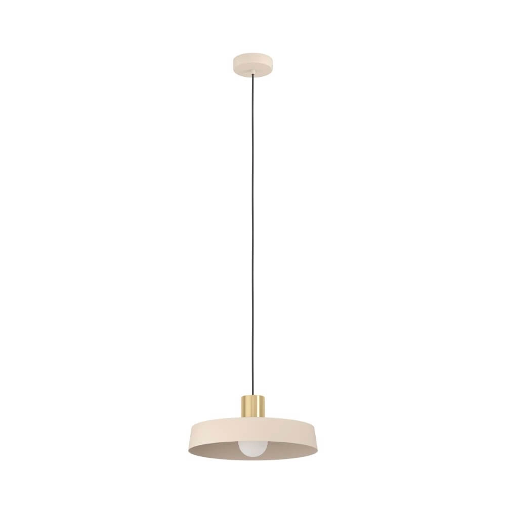 Hängelampe Valdiola sandbraun Ø 36cm