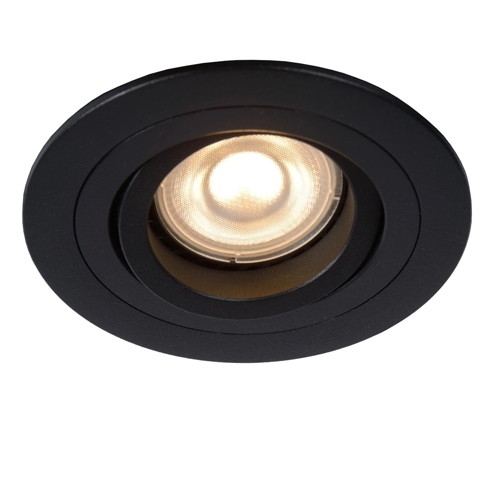 Zurückgesetzter Scheinwerfer Tube schwarz Ø 9,2 cm Lucide 5411212221308