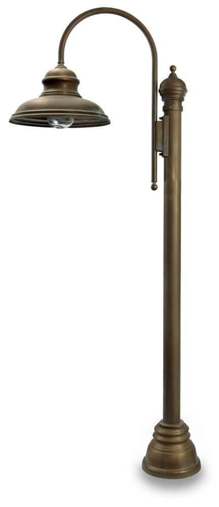 Stehlampe Mill S – gealtertes Messing