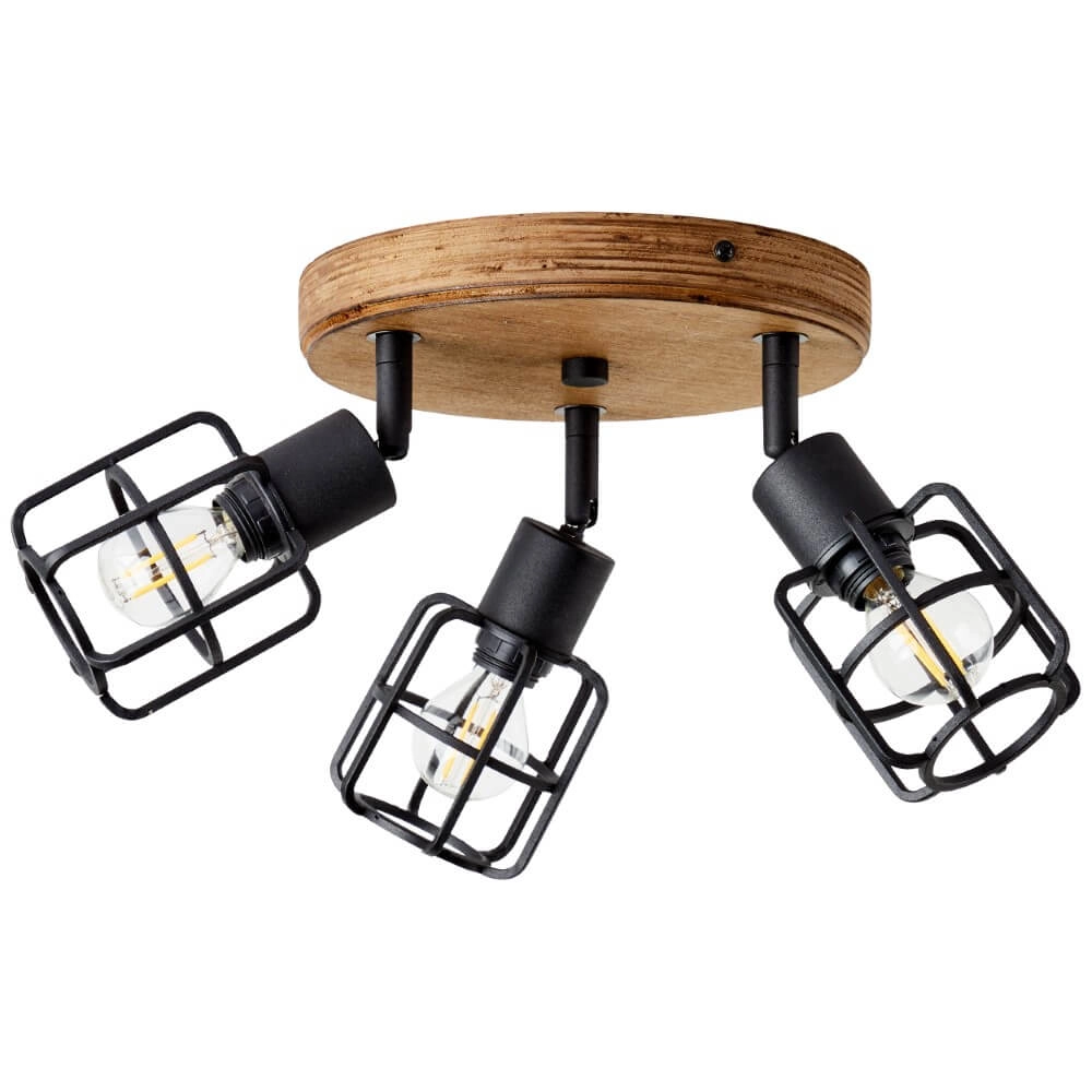 Industrielle Deckenleuchte Gwen 3-flammig Brilliant 4004353409820