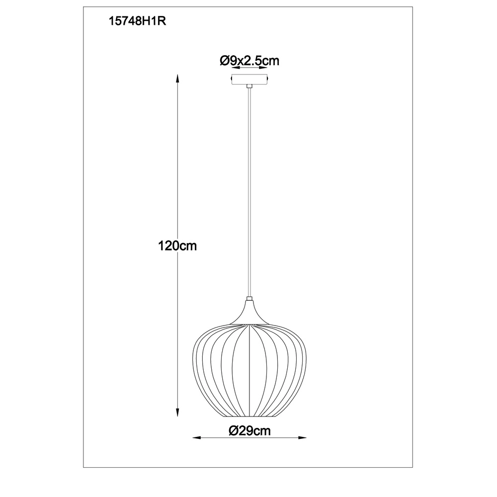 Pendellampe Sander Rotes Glas Globo 9007371515127