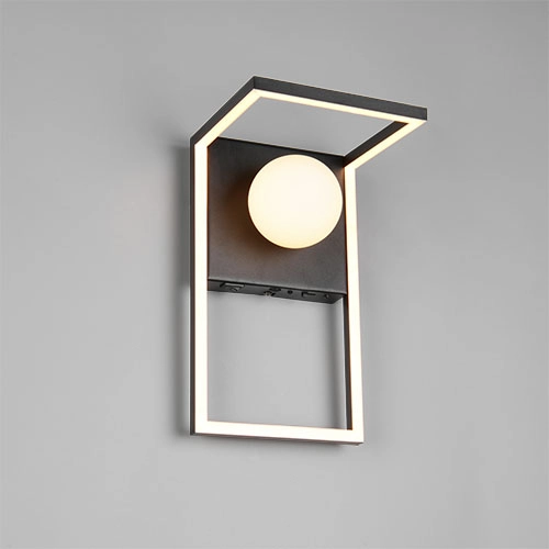 Design-Wandlampe Arola Schwarz